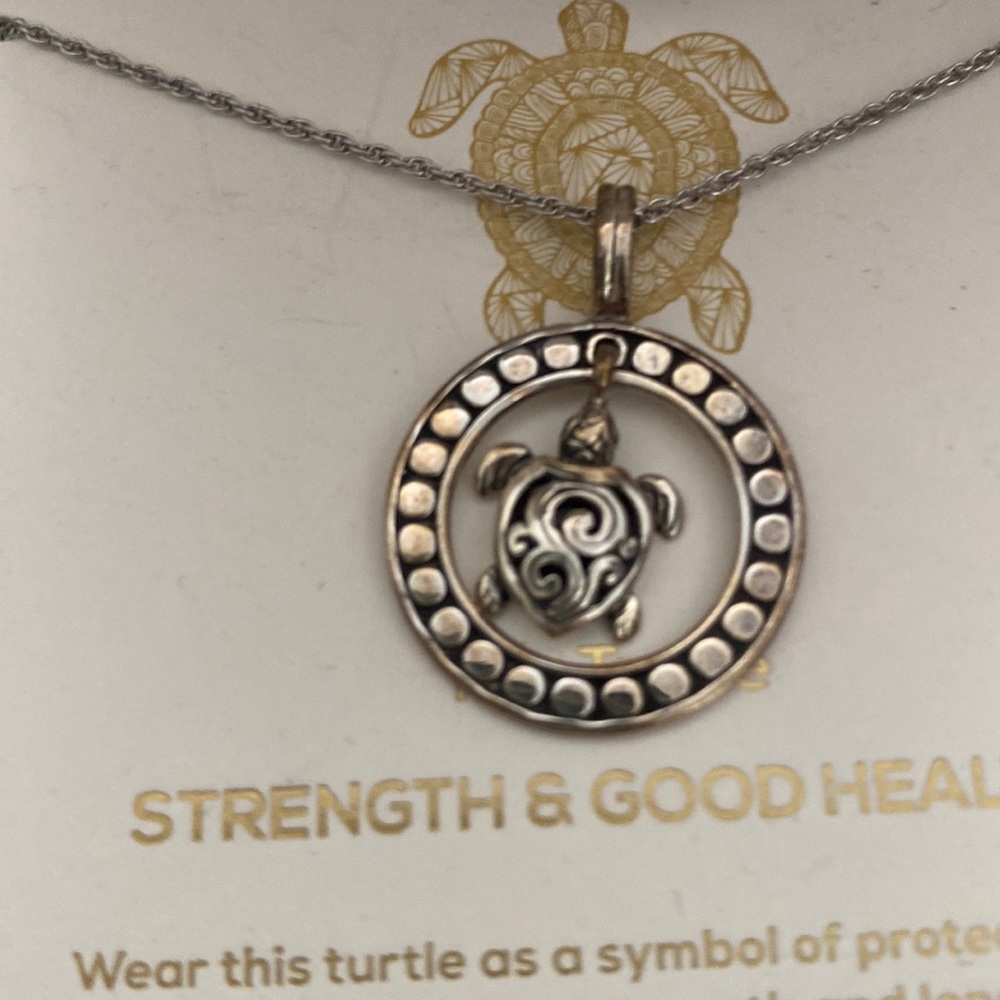 Made in Bali the turtle necklace silver